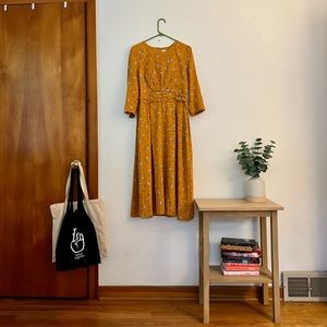 Louche- Yellow Llama Dress